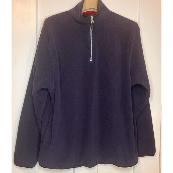 Vintage Timberland‎ Mens Pullover Blue 1/4 Zip Pockets Long Sleeve L - Picture 1 of 11